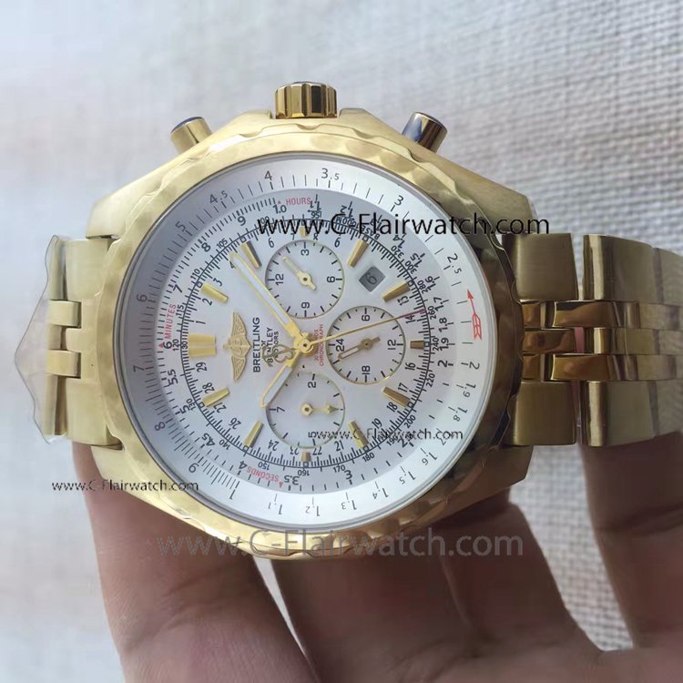 Breitling for Bentley Motors Yellow Gold Automatic Watch Copy